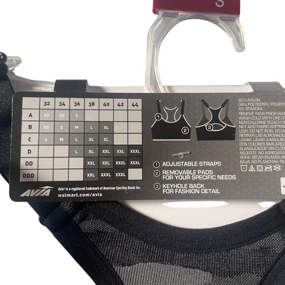 Sports Bra Seamless Adjustable Low Support. Cooling Fabric. Size Small. NWT - Picture 5 of 5